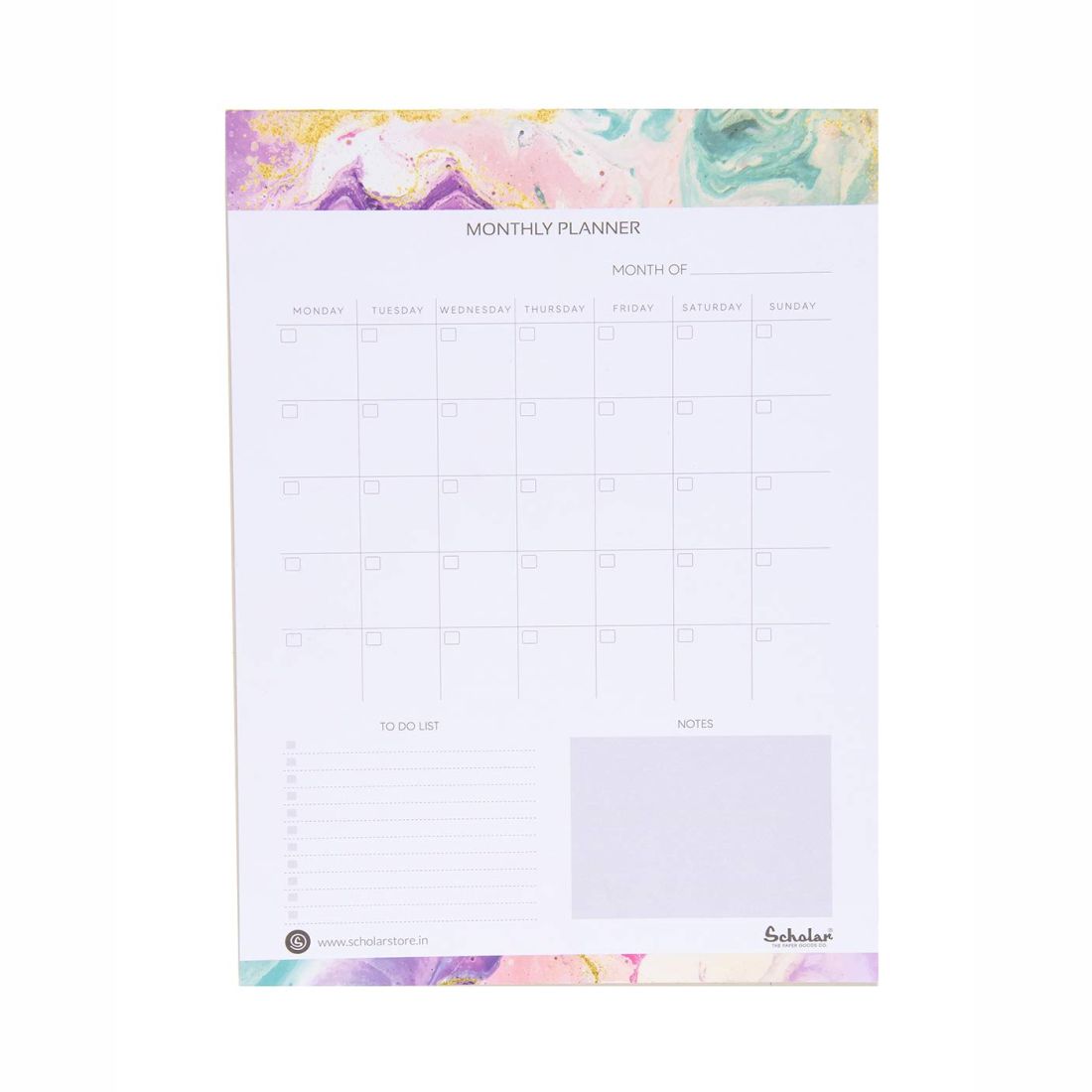 Scholar Monthly Planner A4