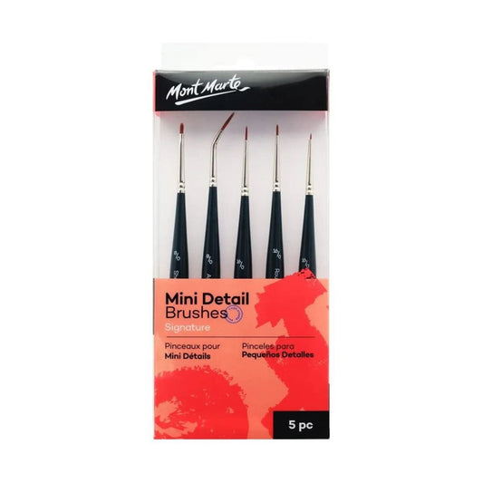 Mont Marte Mini Detail Brushes Set of 5 Pcs