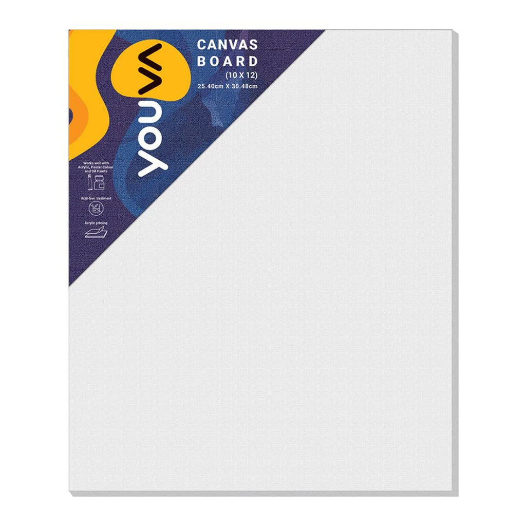 Navneet Canvas Board 10"X12" | 1 Pc