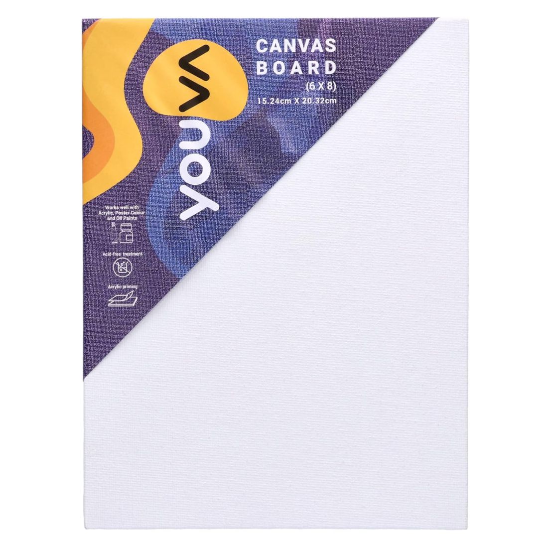 Navneet Canvas Board 6"X8" | 2 Pc