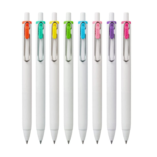 Uniball One - Gel Retractable Pens 8 Shades