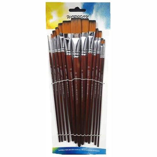 Worison Paint Brush Flat Set of 13 Brushes