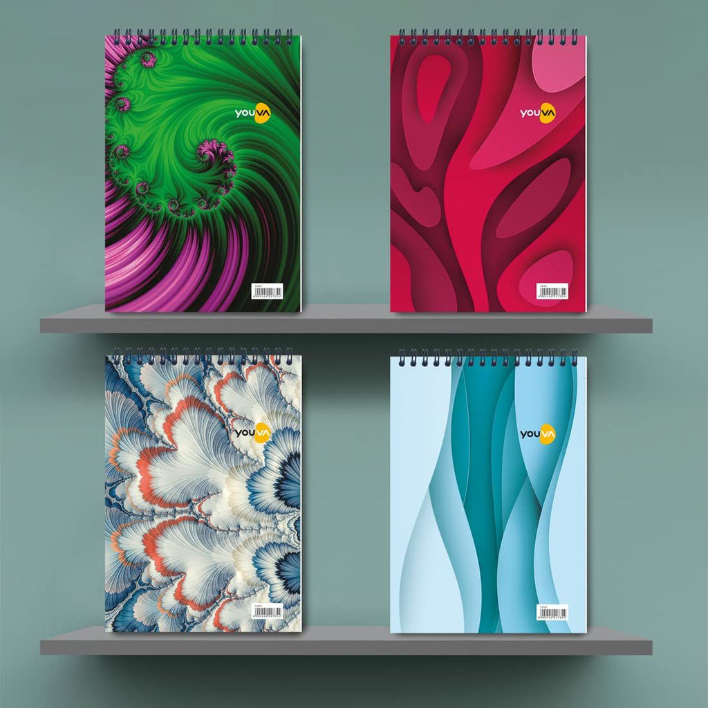 Youva A5 Notebook | 160 Pages | Wiro Binding – PAPERQUIRKS STATIONERY